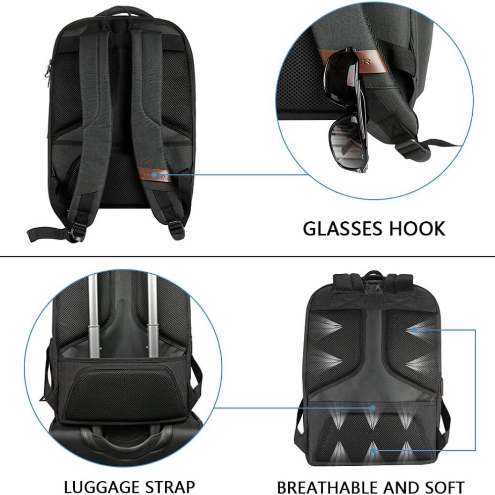 Laptop Backpack Large Computer Backpack Fits Up T… - image 6